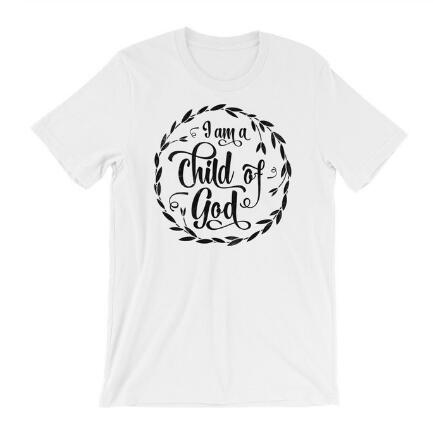 I Am A Child Of God Christian Statement Shirt-unisex-wanahavit-white tee black text-S-wanahavit
