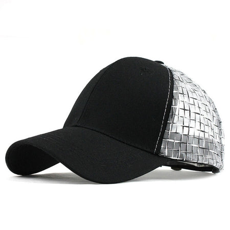 Summer Mesh Glossy Snapback Baseball Cap-unisex-wanahavit-F351 Black-wanahavit