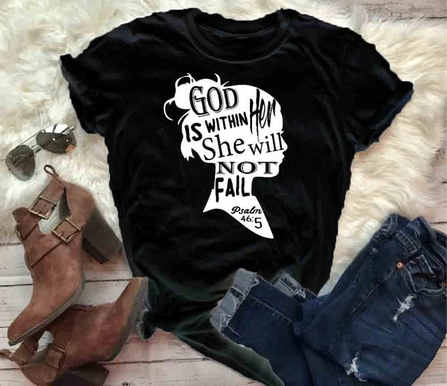 God Is Within Her She Will Not Fail Christian Statement Shirt-unisex-wanahavit-black tee white text-S-wanahavit