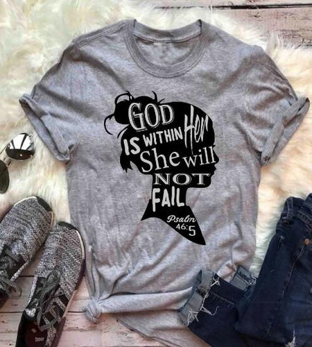 God Is Within Her She Will Not Fail Christian Statement Shirt-unisex-wanahavit-gray tee black text-S-wanahavit