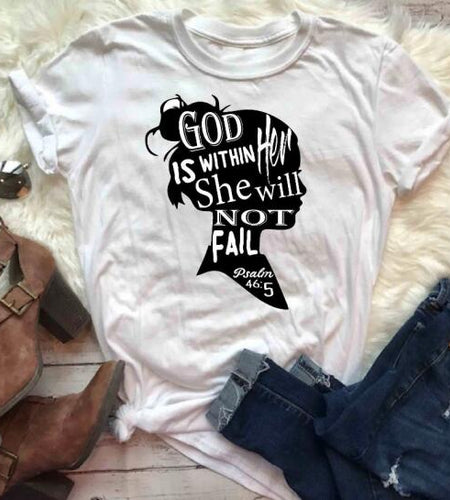 God Is Within Her She Will Not Fail Christian Statement Shirt-unisex-wanahavit-white tee black text-S-wanahavit