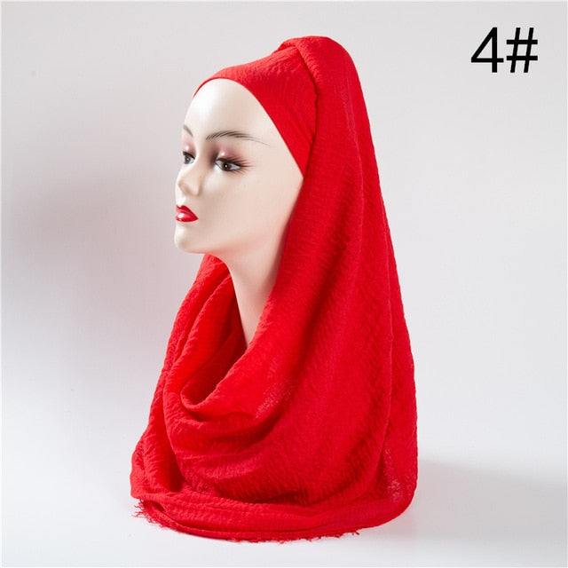 Fashion Scarf Printed Bandana Shawl Hijab #2638-women-wanahavit-4-wanahavit