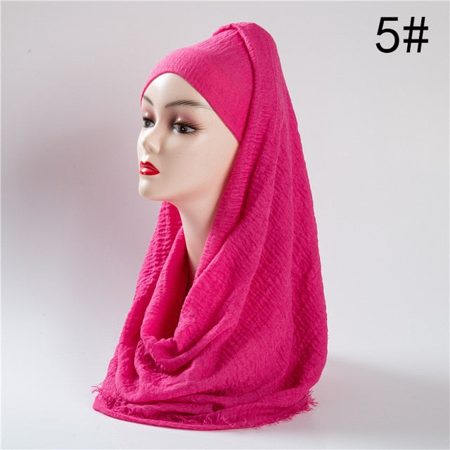 Fashion Scarf Printed Bandana Shawl Hijab #2638-women-wanahavit-5-wanahavit