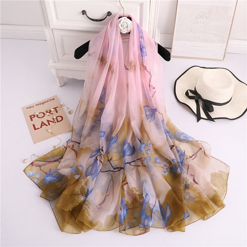 Load image into Gallery viewer, Fashion Silk Summer Scarf Printed Bandana Shawl #2647-women-wanahavit-YRS48-1-wanahavit
