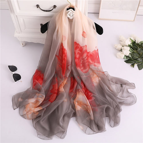 Load image into Gallery viewer, Fashion Silk Summer Scarf Printed Bandana Shawl #2647-women-wanahavit-YRS52-2-wanahavit
