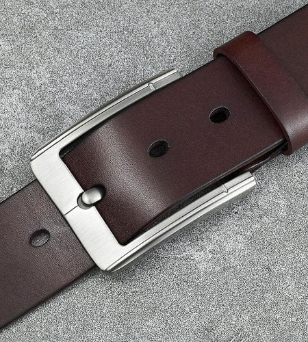 Businessman Fashion Cow Genuine Leather Luxury Belt-men-wanahavit-PD302 Coffee-100cm-wanahavit