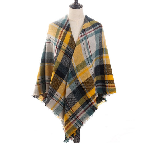 Load image into Gallery viewer, Fashion Winter Knitted Scarf Plaid Printed Bandana Shawl #2705-unisex-wanahavit-FB-36-wanahavit
