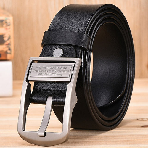 Load image into Gallery viewer, Genuine Leather Luxury Designer Belts-men-wanahavit-TM401 Black-100cm-wanahavit

