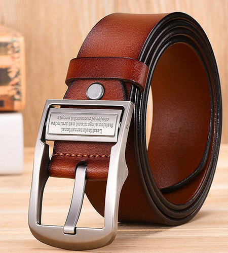 Genuine Leather Luxury Designer Belts-men-wanahavit-TM401 Light Coffee-100cm-wanahavit