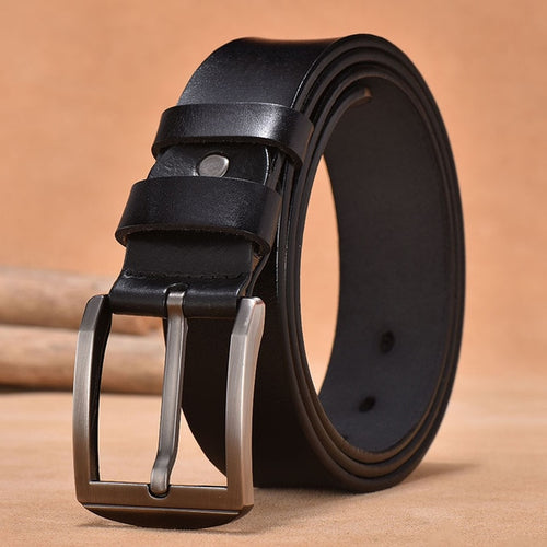 Load image into Gallery viewer, Vintage Fashion Designer Genuine Leather Belts-men-wanahavit-FG201 Black-100cm-wanahavit
