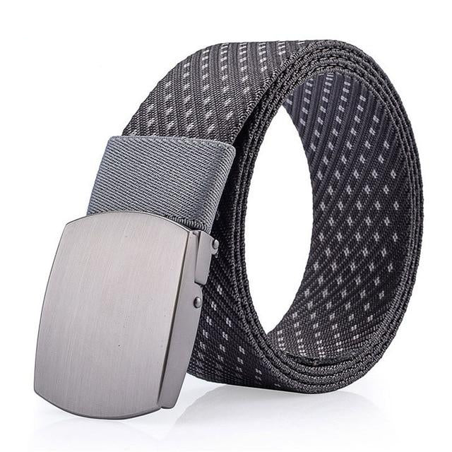 Canvas Tactical Nylon Fashion Belt-men-wanahavit-CM05 Gray-100cm-wanahavit