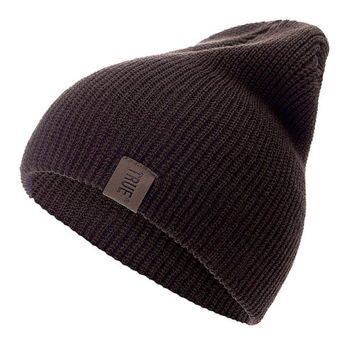 Load image into Gallery viewer, True PU Letter Casual Warm Knitted Winter Beanie-unisex-wanahavit-Coffee-54cm-60cm-wanahavit
