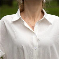 S-2XL Spring Casual Patchwork Cotton Collar Loose Long Sleeve Long Shirt Dress