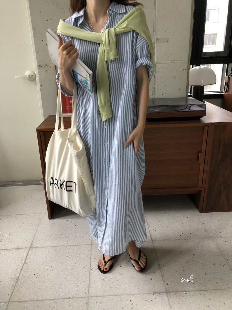 S-2XL Spring Casual Patchwork Cotton Collar Loose Long Sleeve Long Shirt Dress