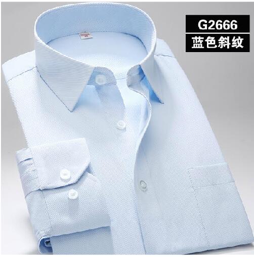 Plus Size Solid Long Sleeve Shirt #G26XX-men-wanahavit-G2666-S-wanahavit