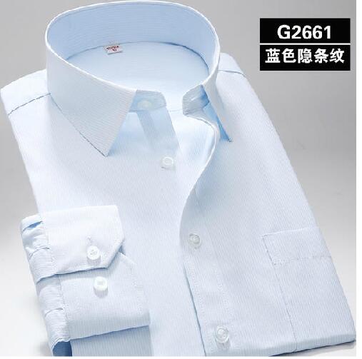 Plus Size Solid Long Sleeve Shirt #G26XX-men-wanahavit-G2661-S-wanahavit