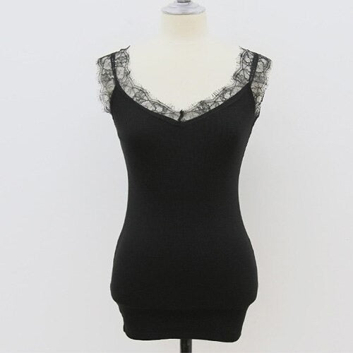 Load image into Gallery viewer, Slim Fit Sexy Black &amp; White Cotton Sleeveless
