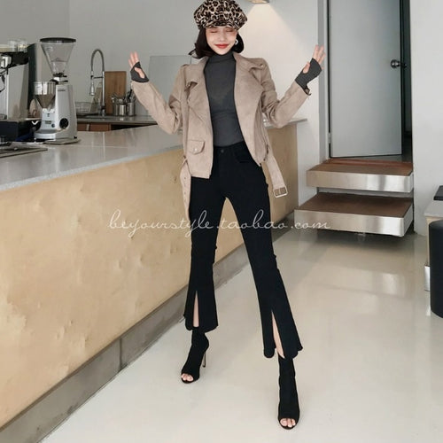 Load image into Gallery viewer, Turtleneck Sexy Basic Korean Style Long Sleeve
