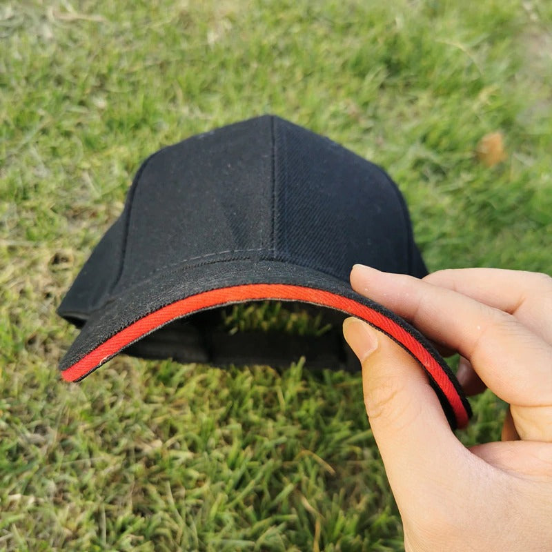 Acrylic Plain Color Accent Baseball Adjustable Snapback Cap