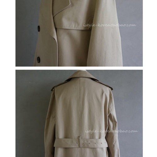 Load image into Gallery viewer, Autumn Double Breasted Windbreaker Long Trench Coat

