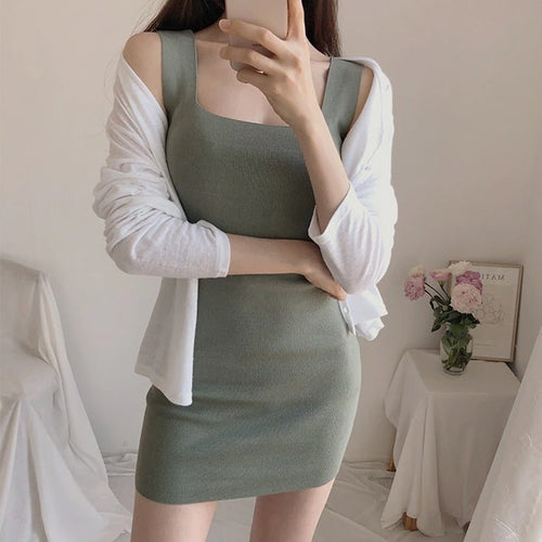 Load image into Gallery viewer, Knitted Long Slim Fit Elastic Bodycon Sexy Skinny Dress
